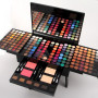 Private Label Long Lasting Waterproof 180 Full Colors Women Cosmetic Case Matte Glitter Makeup Eyeshadow Palette