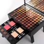 Private Label Long Lasting Waterproof 180 Full Colors Women Cosmetic Case Matte Glitter Makeup Eyeshadow Palette