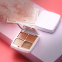 Wholesale Highly Pigmented 4 Colors Cosmetic Waterproof Glitter Makeup Eyeshadow Palette