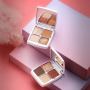 Wholesale Highly Pigmented 4 Colors Cosmetic Waterproof Glitter Makeup Eyeshadow Palette