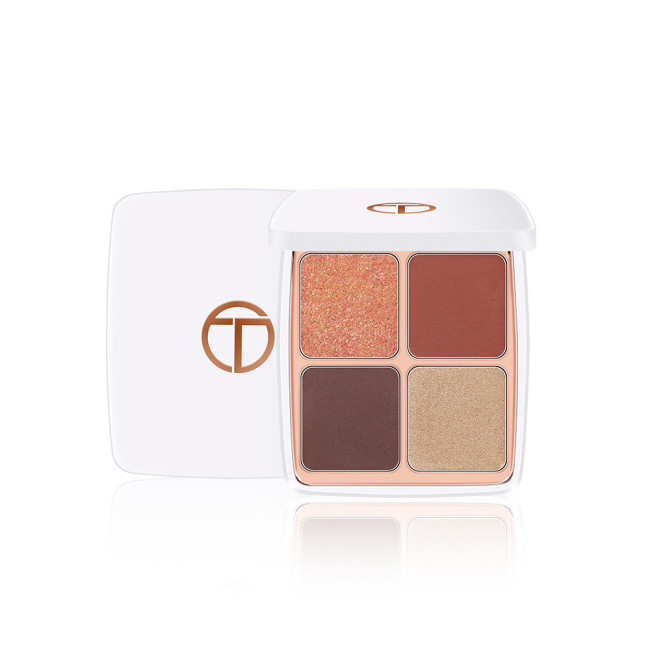 Wholesale Highly Pigmented 4 Colors Cosmetic Waterproof Glitter Makeup Eyeshadow Palette