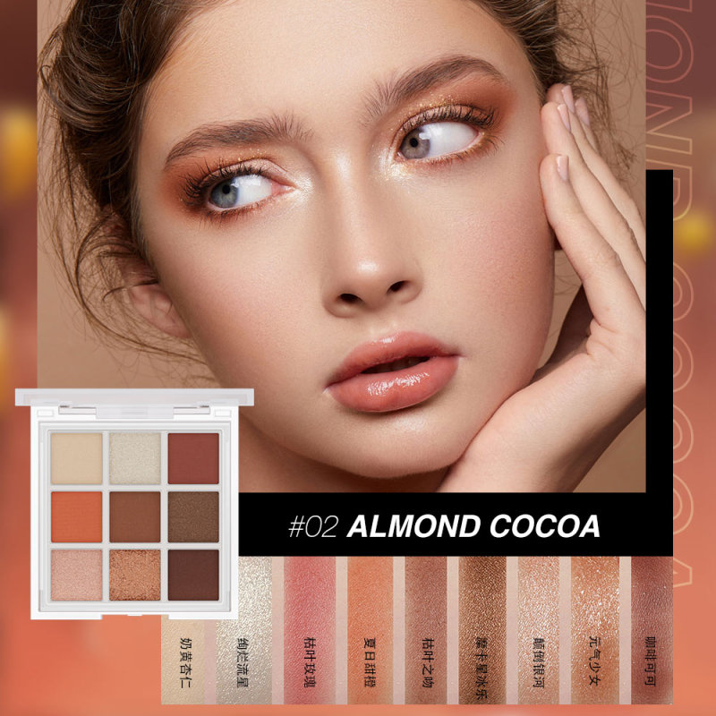 High Quality New Cosmetic 9 Colors Glitter Eye Shadow