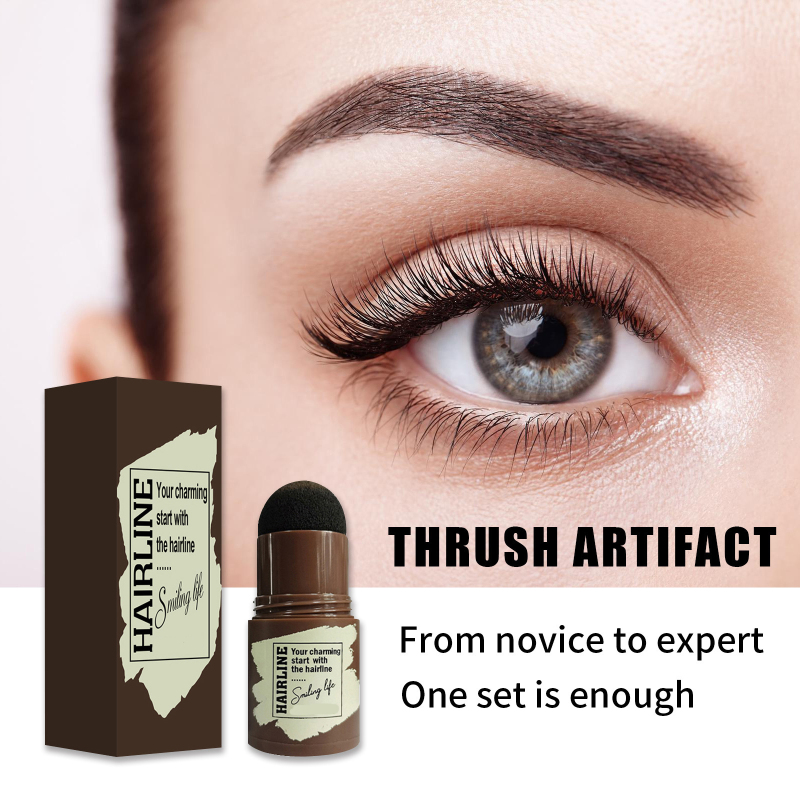 Custom Private label 3 Colors One Step Eyebrow Stamp Shaping Makeup Set Waterproof eyebrow powder