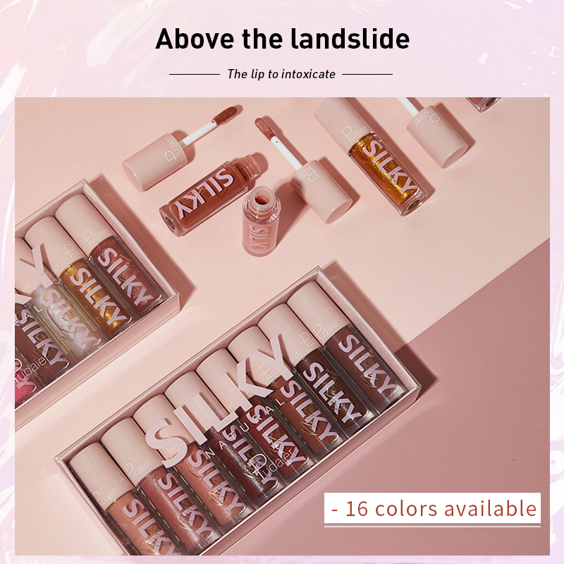 Custom Piece Gift Box Vitamins Glitter Colors Lip Gloss Set