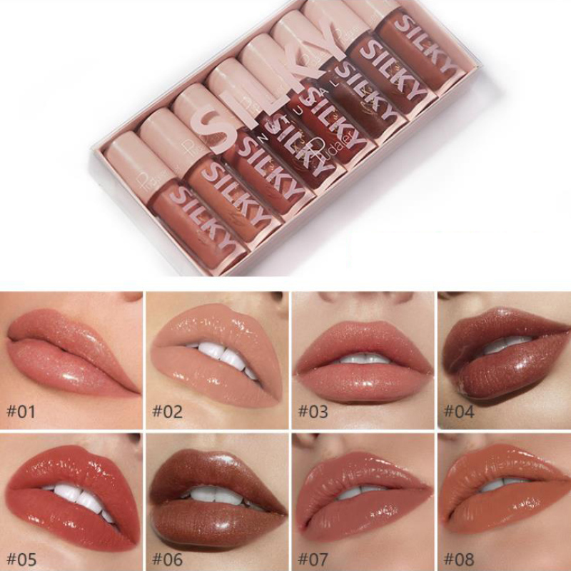 Custom Piece Gift Box Vitamins Glitter Colors Lip Gloss Set
