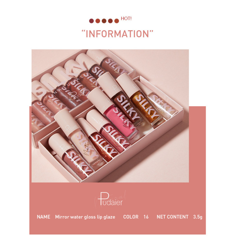Custom Piece Gift Box Vitamins Glitter Colors Lip Gloss Set
