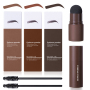 Custom Private label Waterproof Vegan Eyebrow Stamp and brush Kit waterproof Brow Stamp