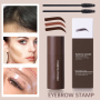 Custom Private label Waterproof Vegan Eyebrow Stamp and brush Kit waterproof Brow Stamp