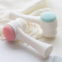 Double-side Manual Soft Silicone Cleaning Face Brush Facial Cleansing Brush