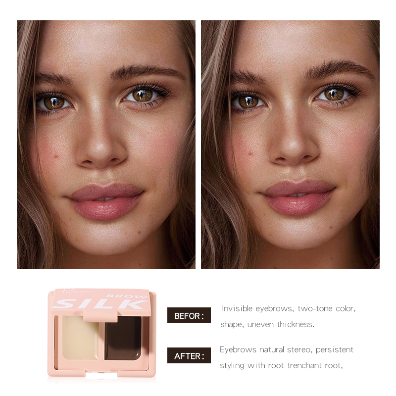 Waterproof Sweatproof Easy To Color Two-Color Dyeing Shaping Dual-Effect Eyebrow Cream