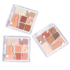 Cheap 7 Color Waterproof Vegan mini eyeshadow Matte Custom Makeup Eyeshadow Palette