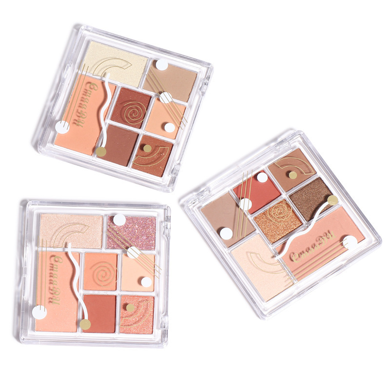 Cheap 7 Color Waterproof Vegan mini eyeshadow Matte Custom Makeup Eyeshadow Palette