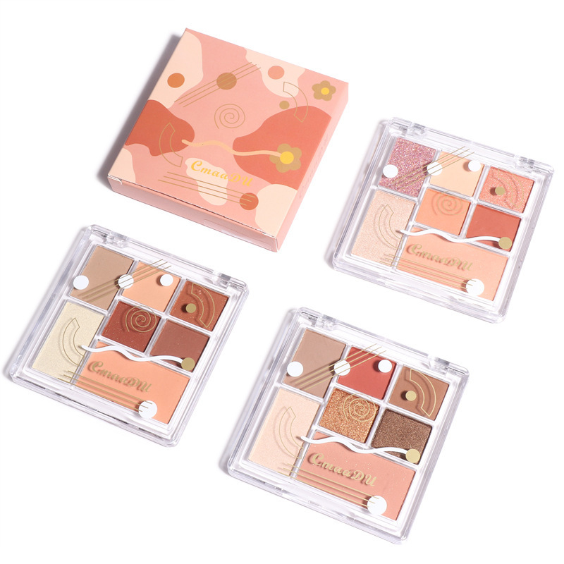 Cheap 7 Color Waterproof Vegan mini eyeshadow Matte Custom Makeup Eyeshadow Palette