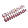Wholesale 24 Pieces Long Ballerina Press On Nails Full Cover False Nails Colorful Ballerina Nails