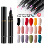 private label Nail Salon Nail Gel Pen Soak Off 3 in 1 UV Gel one step gel pen