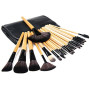 24 pcs  Makeup Brush Set Blending Brush Face Powder Blush Eye Shadows Make Up Brushes Kit with Bag