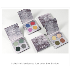 Wholesale OEM ODM 4 Colors Waterproof Cosmetics Pigmented Eyeshadow Private Label Eyeshadow