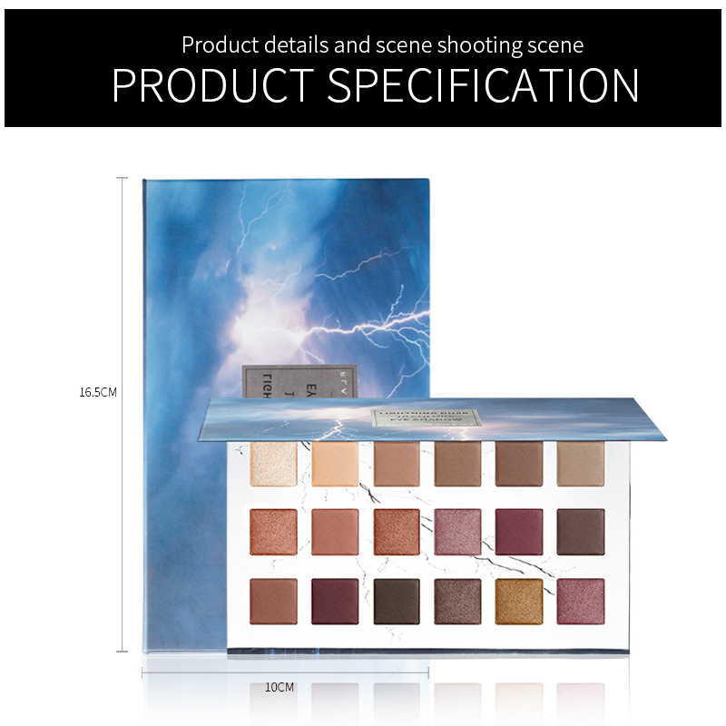 Waterproof Sunset Pumpkin Color Pearl Beauty Glazed Makeup Eyeshadow Palette