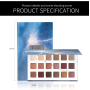 Waterproof Sunset Pumpkin Color Pearl Beauty Glazed Makeup Eyeshadow Palette