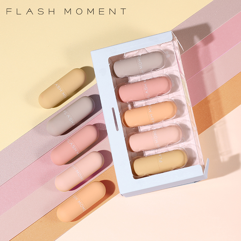 Mini Fruit Gummy Mousse Moisturizing Waterproof Capsule Cosmetics Lipstick Set
