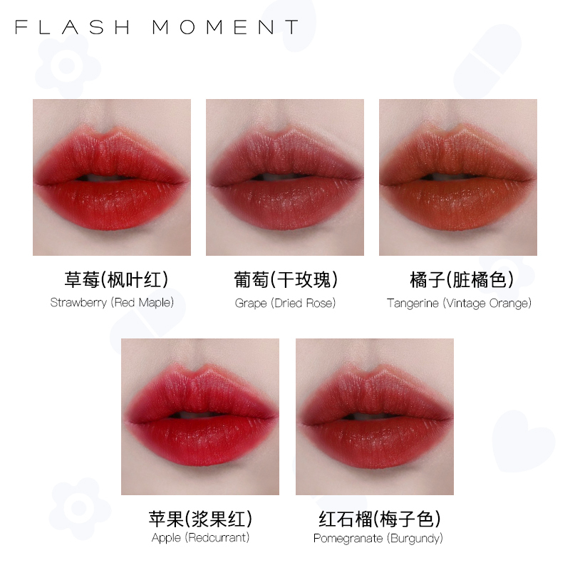 Mini Fruit Gummy Mousse Moisturizing Waterproof Capsule Cosmetics Lipstick Set