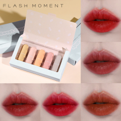 Mini Fruit Gummy Mousse Moisturizing Waterproof Capsule Cosmetics Lipstick Set
