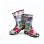 High Quality Women's Customized Rain Wellies Waterproof Rubber Rain Boots with Printing