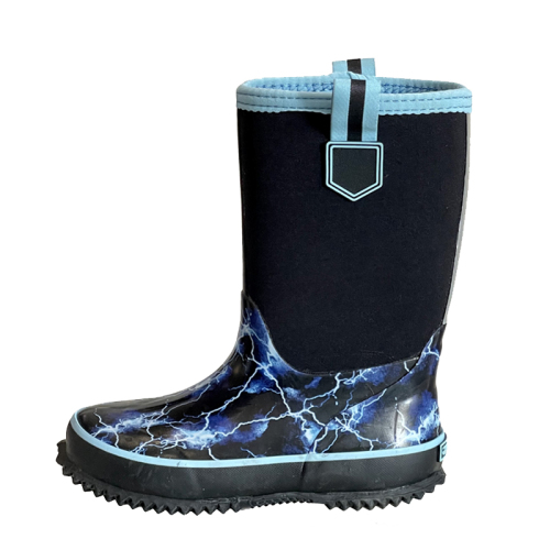 Wholesale Classic Kids Waterproof Durable Rubber Neoprene Outdoor Boots High Waterproof Insulated Rubber Neoprene Rain Boot