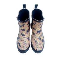 New Style Wholesale Rubber Rain Boots Ladies Chelsea Rain Boots Woman Ankle Boots