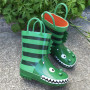Hot Sale 100% Waterproof Kids Gumboots Kids Rubber Boots with 3D printing