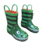 Hot Sale 100% Waterproof Kids Gumboots Kids Rubber Boots with 3D printing