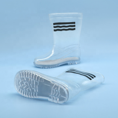 Hot Sale Anti-slip Waterproof Kids Rain Boots PVC Transparent Rain Boots for Children