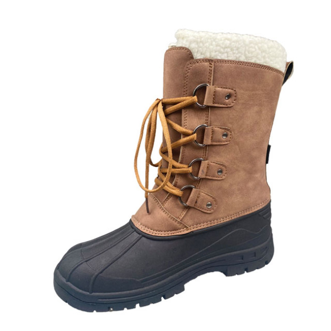 Wholesale Fashion Trend leather men Winter Snow Boots