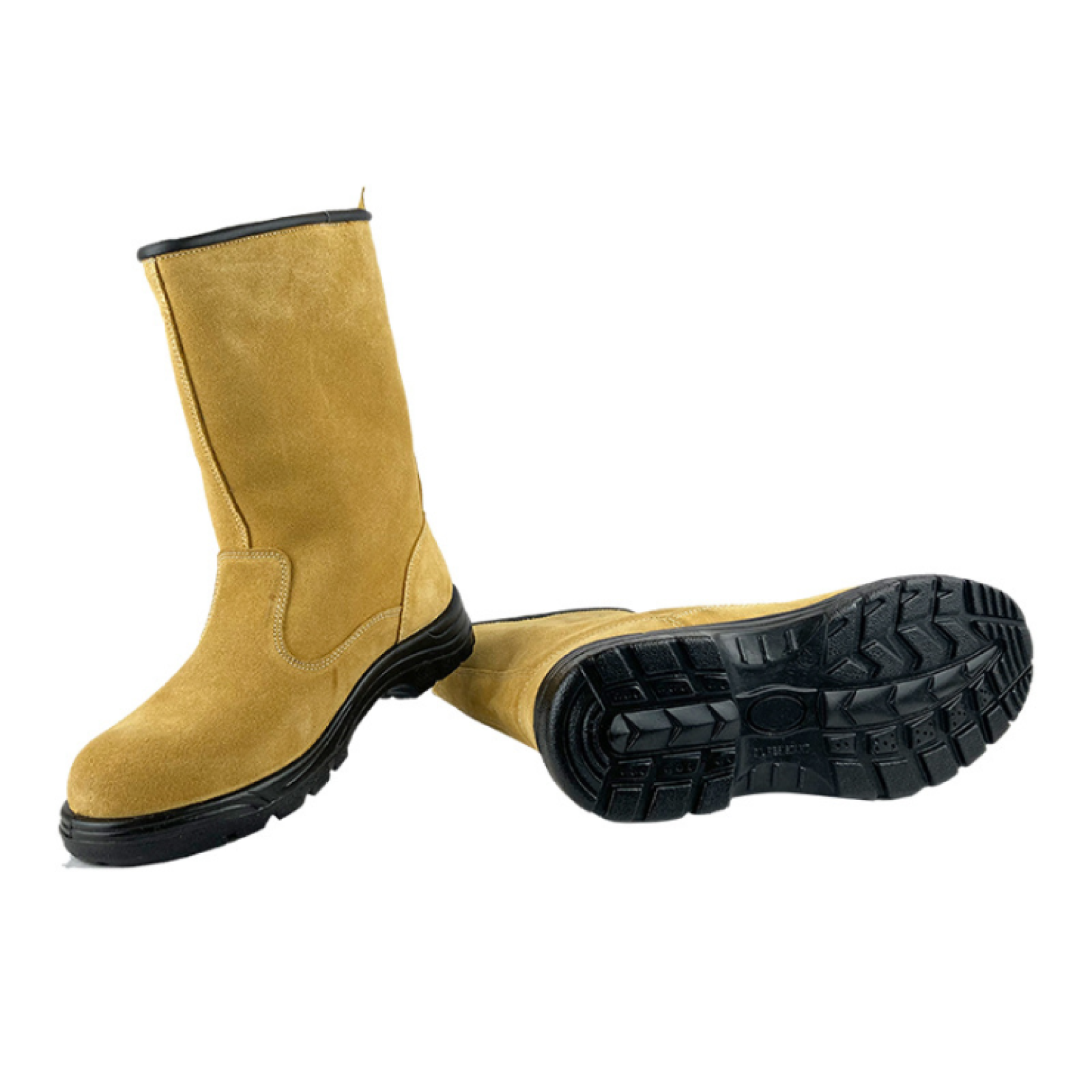 Hot Sell Genuine Leather EN Certified Steel Toe Safety Boots Outdoor Ankle Durable Waterproof Rain Safety Boots