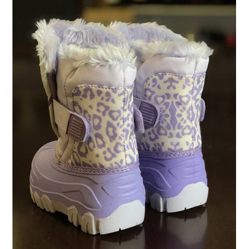 Wholesale Children's Luxury Fashion Waterproof Winter Snow Boots With Plush Lining