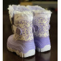 Wholesale Children's Luxury Fashion Waterproof Winter Snow Boots With Plush Lining