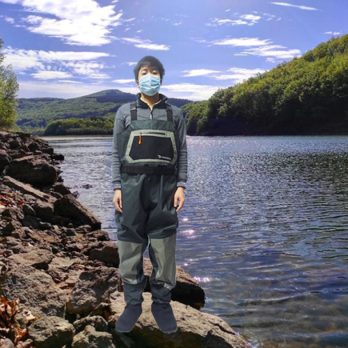 Mens Bootfoot Breathable Chest Waders 3-layer Waterproof Fishing Waders with Boots