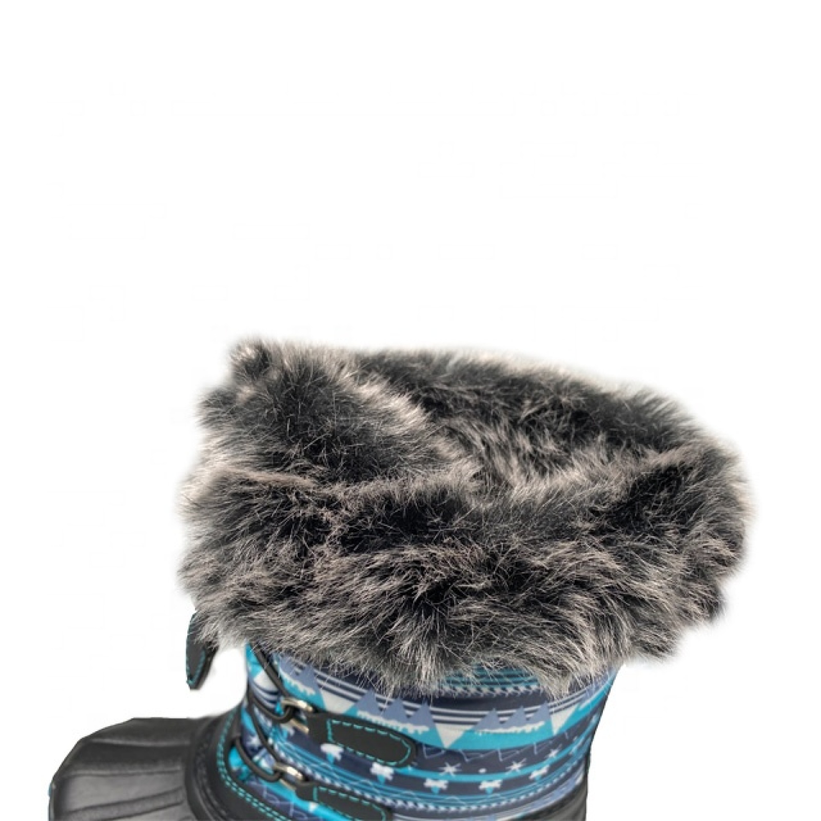 TPR Kids Customized Fashionable Warm Anti-slip Snow Boots With Fur Collar