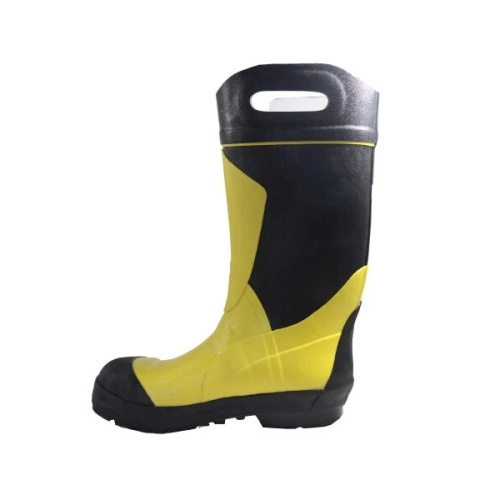 Wholesale Firefighter Rubber Fire Resistant Fireproof Waterproof Cotton Lining Boots