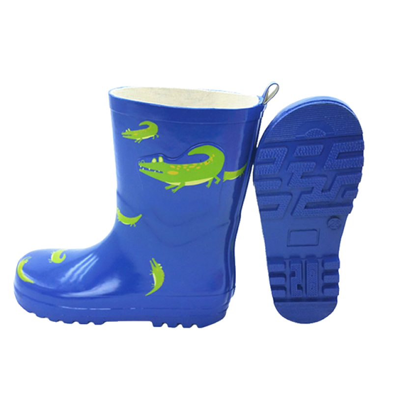 Custom Baby Rubber Boots Gumboots Rain Shoes with Printing for Kids