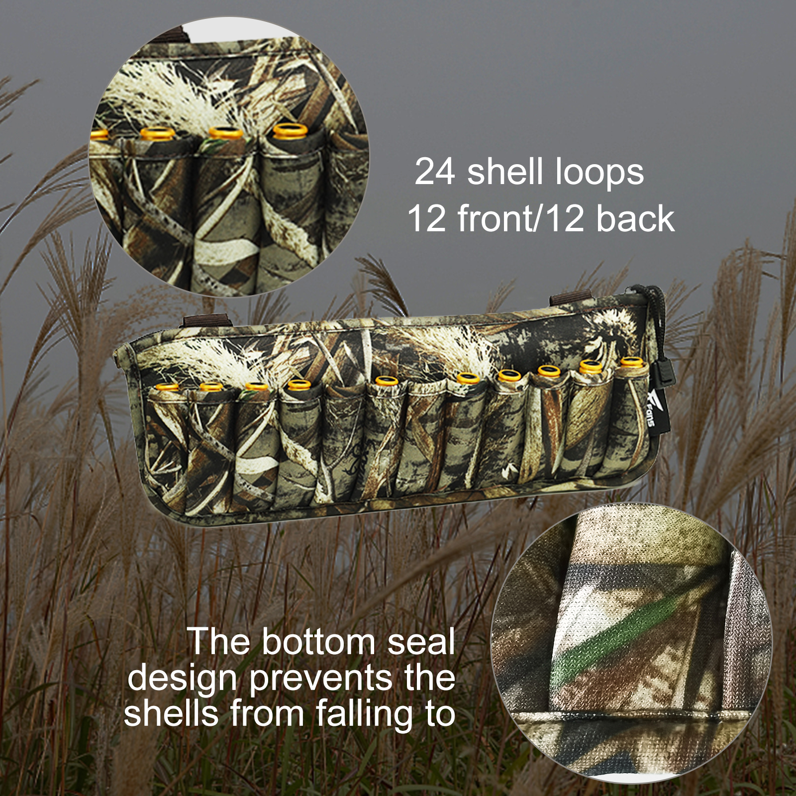 Camo Neoprene Wader Shell Holder