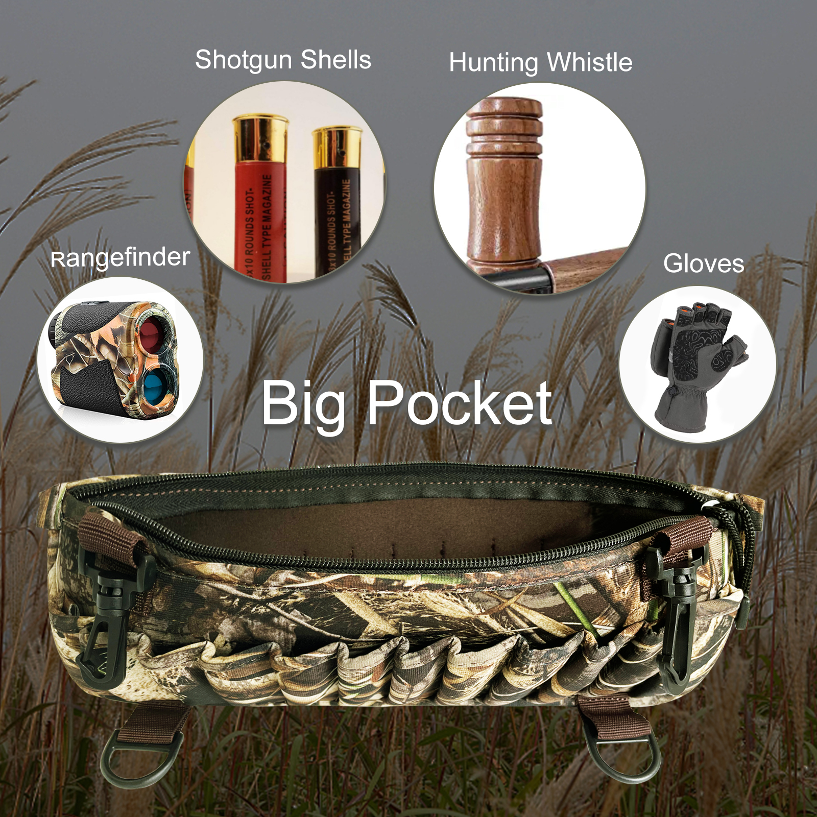 Camo Neoprene Wader Shell Holder