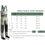 Breathable Waders Waterproof Stockingfoot Chest Waders with Zippered Pockets  Lightweight Fly Fishing Waders