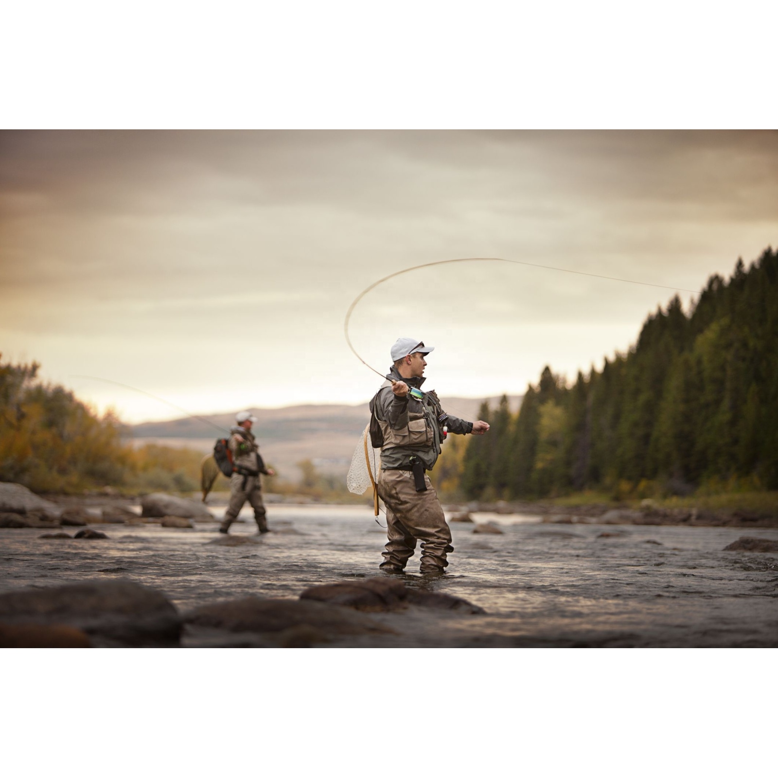 Breathable Waders Waterproof Stockingfoot Chest Waders with Zippered Pockets  Lightweight Fly Fishing Waders