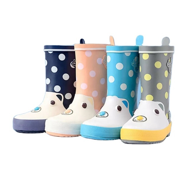 100% Waterproof Toddler Kids Cute Rubber Rain Boots High Quality and Cheap Rain Boots With Removable Liner