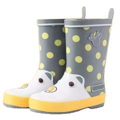 100% Waterproof Toddler Kids Cute Rubber Rain Boots High Quality and Cheap Rain Boots With Removable Liner