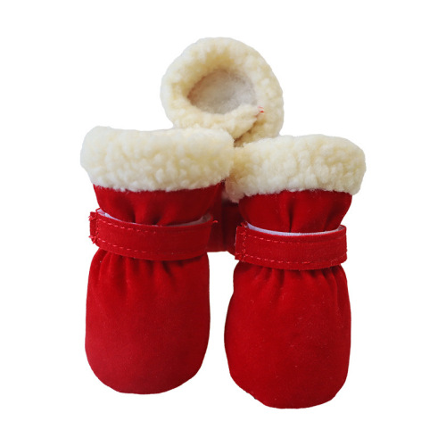 Wholesale Custom Winter Pet Shoes Dog Warm Snow Boots Anti-Slip Waterproof Winter Dog Shoes