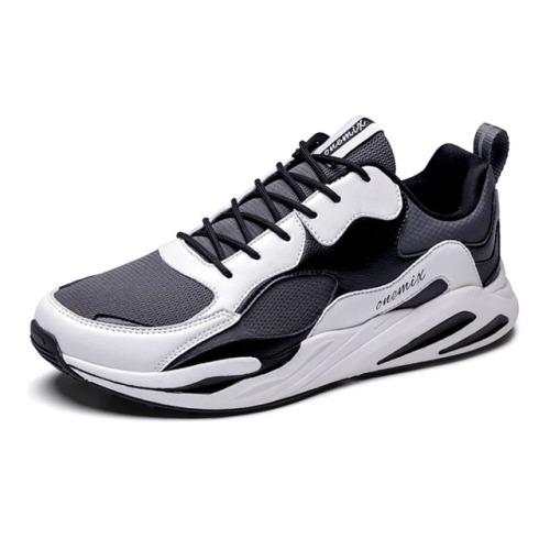 ONEMIX TIME Breathable Mesh Nubuck Running Shoes For UNISEX 1559 Black White