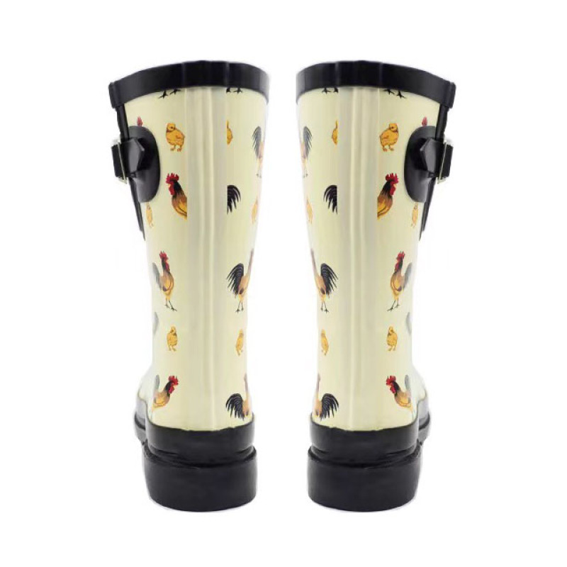 Wholesale New Fashion Custom Kids Rubber Shoes Children Wellies Rain Boots for Kids With Prints