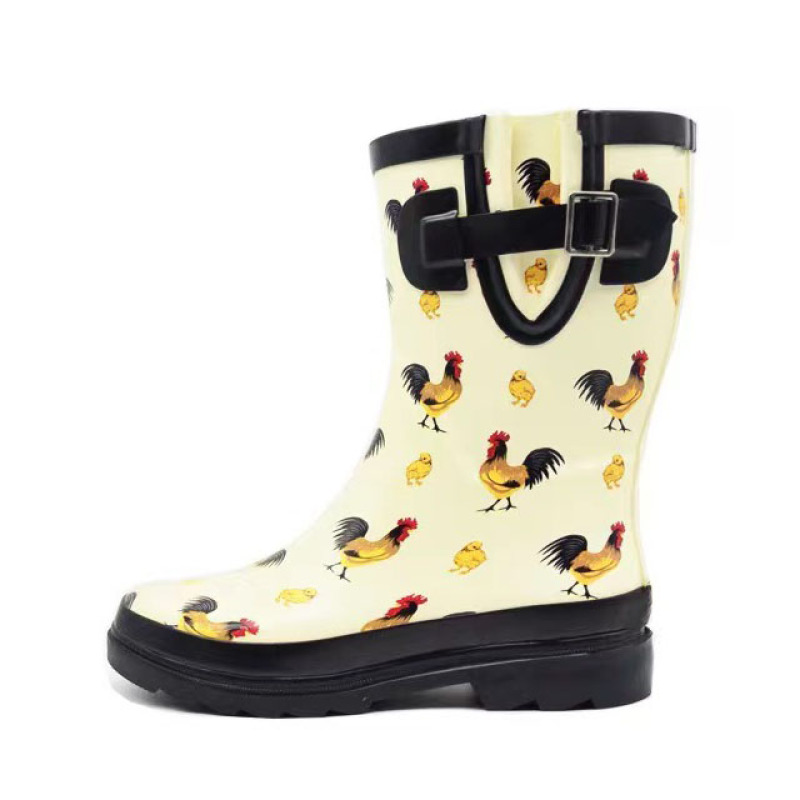 Wholesale New Fashion Custom Kids Rubber Shoes Children Wellies Rain Boots for Kids With Prints